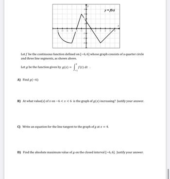 Answered: A Let f be the continuous function… | bartleby