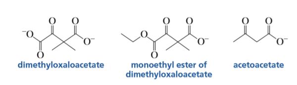 Answered: monoethyl ester of dimethyloxaloacetate… | bartleby