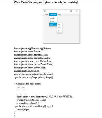 Java programming. Code provided. import