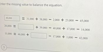 Answered: Nter The Missing Value To Balance The… | Bartleby