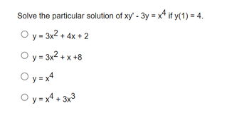 Answered: Solve The Particular Solution Of Xy' -… 