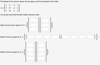 Answered Find bases for the column space the bartleby