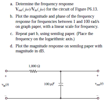 Answered: A. Determine The Frequency Response… | Bartleby