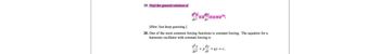 19. Find the general solution of
i+y=e=¹₁
dt2 dt
[Hint: Just keep guessing.]
20. One of the most common forcing functions is constant forcing. The equation for a
harmonic oscillator with constant forcing is
d²y dy
+ p
dt
dt2
+qy=c,