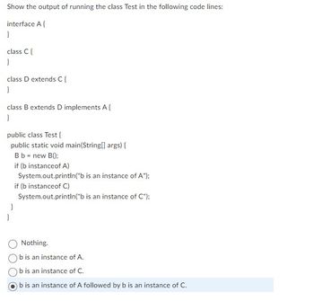 Answered: Show The Output Of Running The Class… | Bartleby