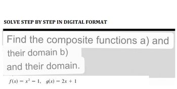 Answered: Find The Composite Functions A) And… | Bartleby