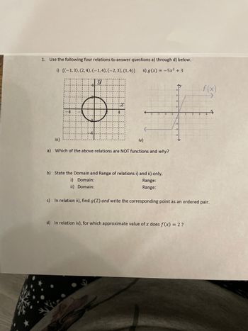 Answered: 1. Use The Following Four Relations To… 