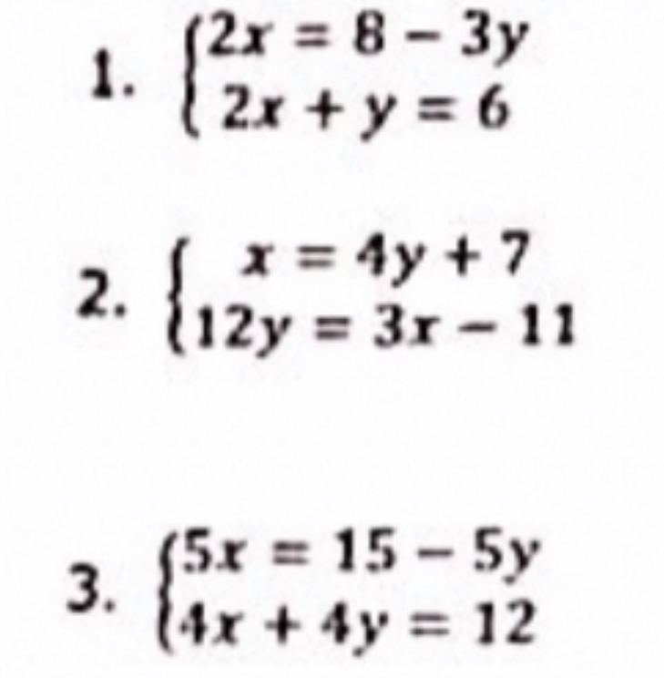 Answered 2x 8 3y 1 2x Y 6 X 4y 7 2 Bartleby