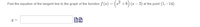 Find the equation of the tangent line to the graph of the function f (x) = (1² +6) (z – 3) at the point (1, –14).
y =
