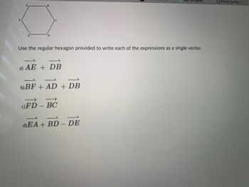 Answered: D Use The Regular Hexagon Provided To… | Bartleby