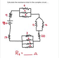 Answered: Calculate the resistance total in the… | bartleby