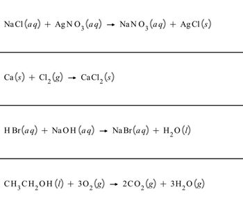 Answered: NaCl(aq) + AgNO3(aq) → NaNO3(aq) +… | bartleby