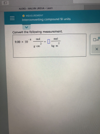 Answered: Convert the following measurement. mol… | bartleby