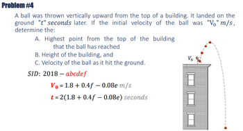 Answered: #74 A Ball Was Thrown Vertically Upward… | Bartleby