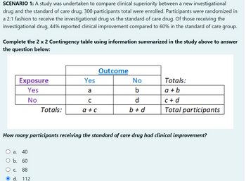 Answered: SCENARIO 1: A Study Was Undertaken To… | Bartleby