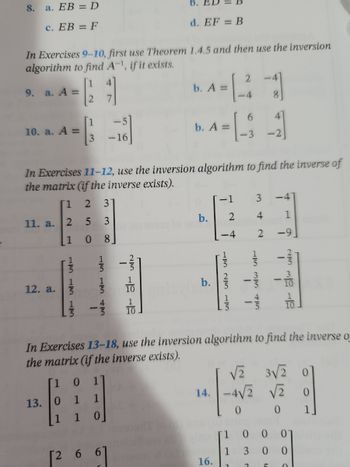 Answered: In Exercises 5-6 an elementary matrix E… | bartleby