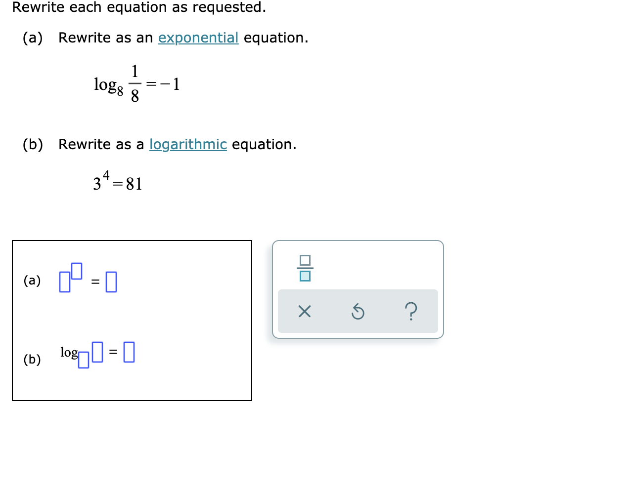 Answered Rewrite Each Equation As Requested A Bartleby 1785