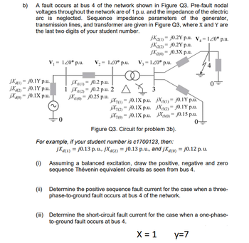 Answered: B) A Fault Occurs At Bus 4 Of The… | Bartleby