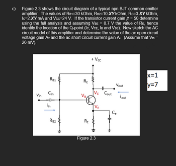 Answered: Figure 2.3 shows the circuit diagram of… | bartleby