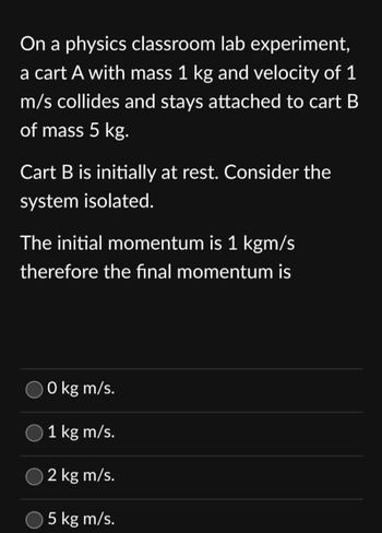 Answered: On A Physics Classroom Lab Experiment,… | Bartleby