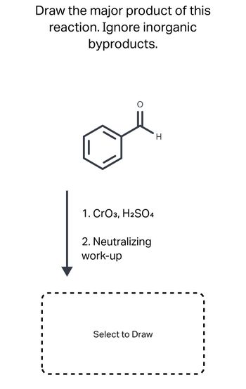 Answered: Draw the major product of this reaction. Ignore inorganic ...