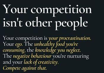 Answered: Your competition isn't other people… | bartleby