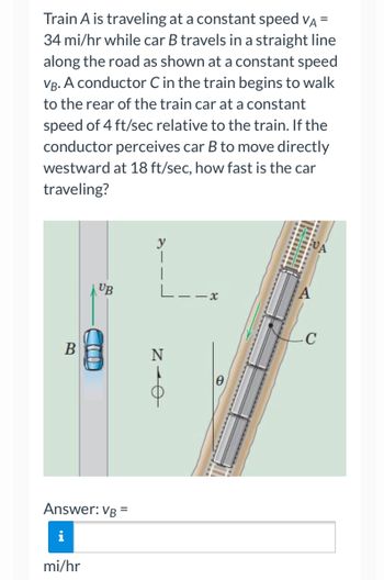 Answered: Train A Is Traveling At A Constant… | Bartleby