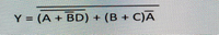 Y = (A + BD) + (B + C)A
