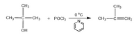 CH3
CH3
0 °C
CH3
-ċ-CH3
+ POCI3
CH3-C=CH2
OH
