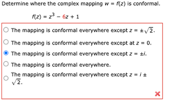 Answered: Determine Where The Complex Mapping W =… | Bartleby