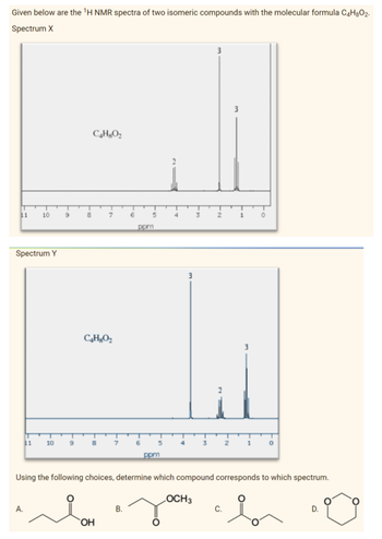 Answered Given Below Are The H Nmr Spectra Of Bartleby