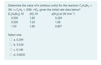 Answered Determine the value of k without bartleby