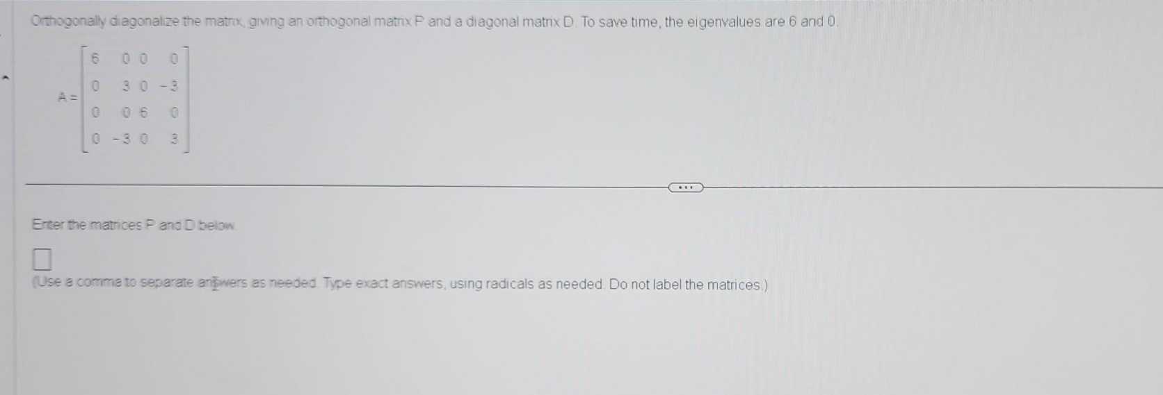 Answered Orthogonally diagonalize the matrix,… bartleby