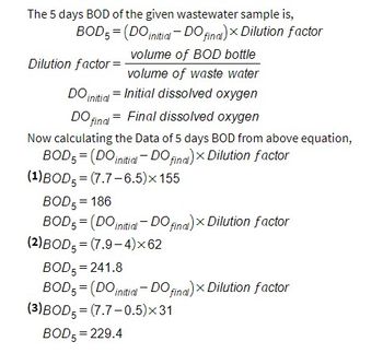 Answered: The Following Dissolved-oxygen Values… | Bartleby