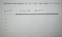 Answered: The Integrating Factor | Bartleby