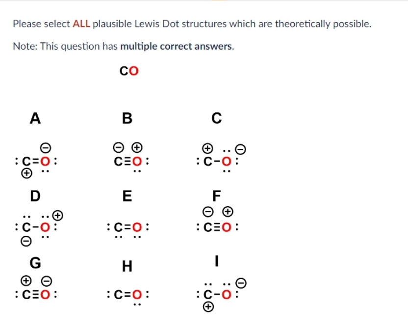 lewis dot structure for co