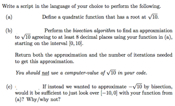 Answered: Write A Script In The Language Of Your… | Bartleby