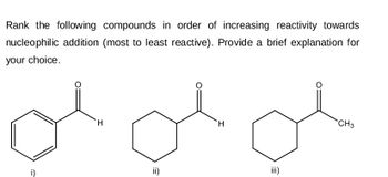 Answered: Rank the following compounds in order… | bartleby