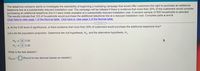 The telephone company wants to investigate the desirability of beginning a marketing campaign that would offer customers the right to purchase an additional
telephone line at a substantially reduced installation cost. The campaign will be initiated if there is evidence that more than 20% of the customers would consider
purchasing an additional telephone line if it were made available at a substantially reduced installation cost. A random sample of 500 households is selected.
The results indicate that 123 of households would purchase the additional telephone line at a reduced installation cost. Complete parts a and b.
Click here to view page 1 of the Normal table. Click here to view page 2 of the Normal table.
.....
a. At the 0.05 level of significance, is there evidence that more than 20% of customers would purchase the additional telephone line?
Let a be the population proportion. Determine the null hypothesis, Ho, and the alternative hypothesis, H,.
Ho:a s 0.20
H,: n > 0.20
What is the test statistic?
ZSTAT =| |(Round to two decimal places as needed.)
