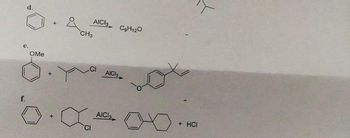f.
d.
OMe
&
CH3
x
AICI3
CI
AICH
AICI
C₂H120
+ HCI