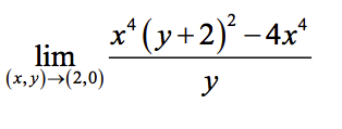 Answered: lim (y+2)-4x* (%, у) >(2,0) у | bartleby