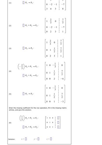 Answered: The Following System Of Linear… | Bartleby