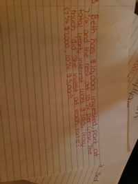1 3rd.
3 Beth has $10.000 invested, part_at
%o and the rest at 10 % per úear. The
total yearhy interest was $j90. How
much
7% $7,000, 10% $3,00)
'did' She inuest at each rate?
