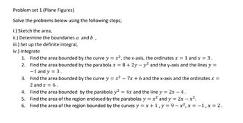 Answered: Problem Set 1 (Plane Figures) Solve The… | Bartleby