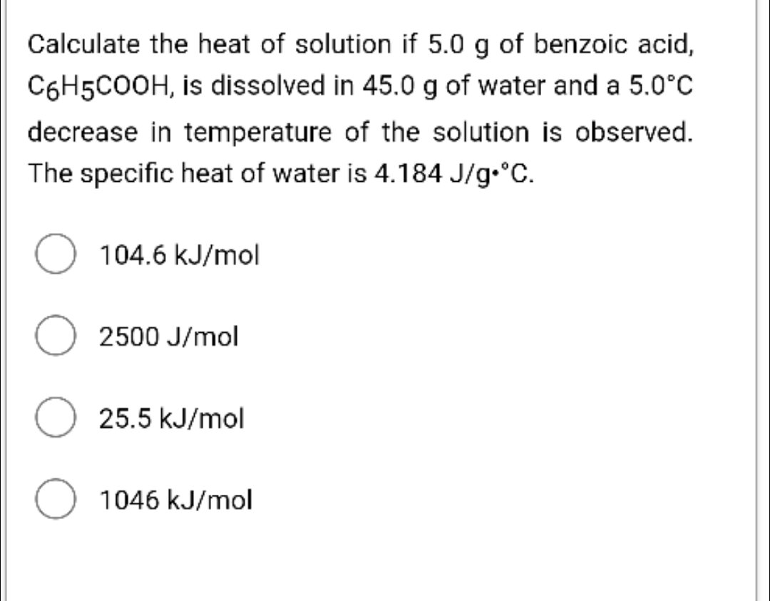 specific heat of mgso4
