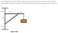 Answered: 1. The Frame Shown In Fig. P-348 Is… | Bartleby