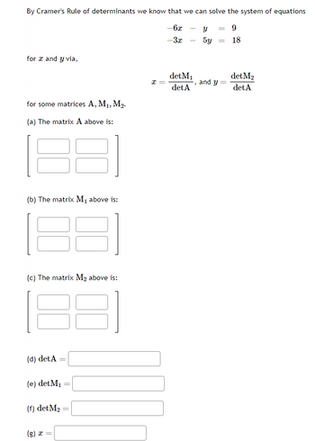 Answered: By Cramer's Rule Of Determinants We… | Bartleby