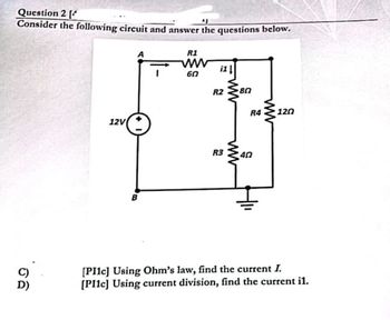 Answered: Question 2 [ Consider The Following… | Bartleby