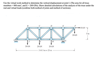 Answered: Use The Virtual Work Method To… | Bartleby