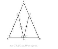 В
E
F
А
D
C
Note: AB, BC and AC
are segments.
